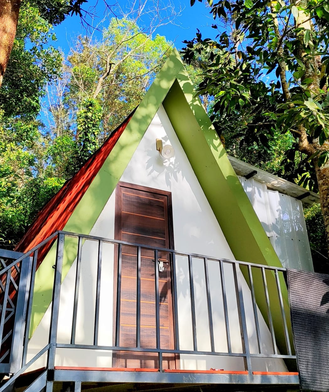 A-Frame Cabin Close-up