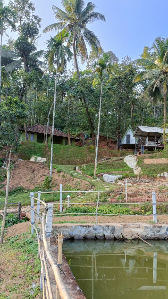 Resort Overview with Pond and Greenery