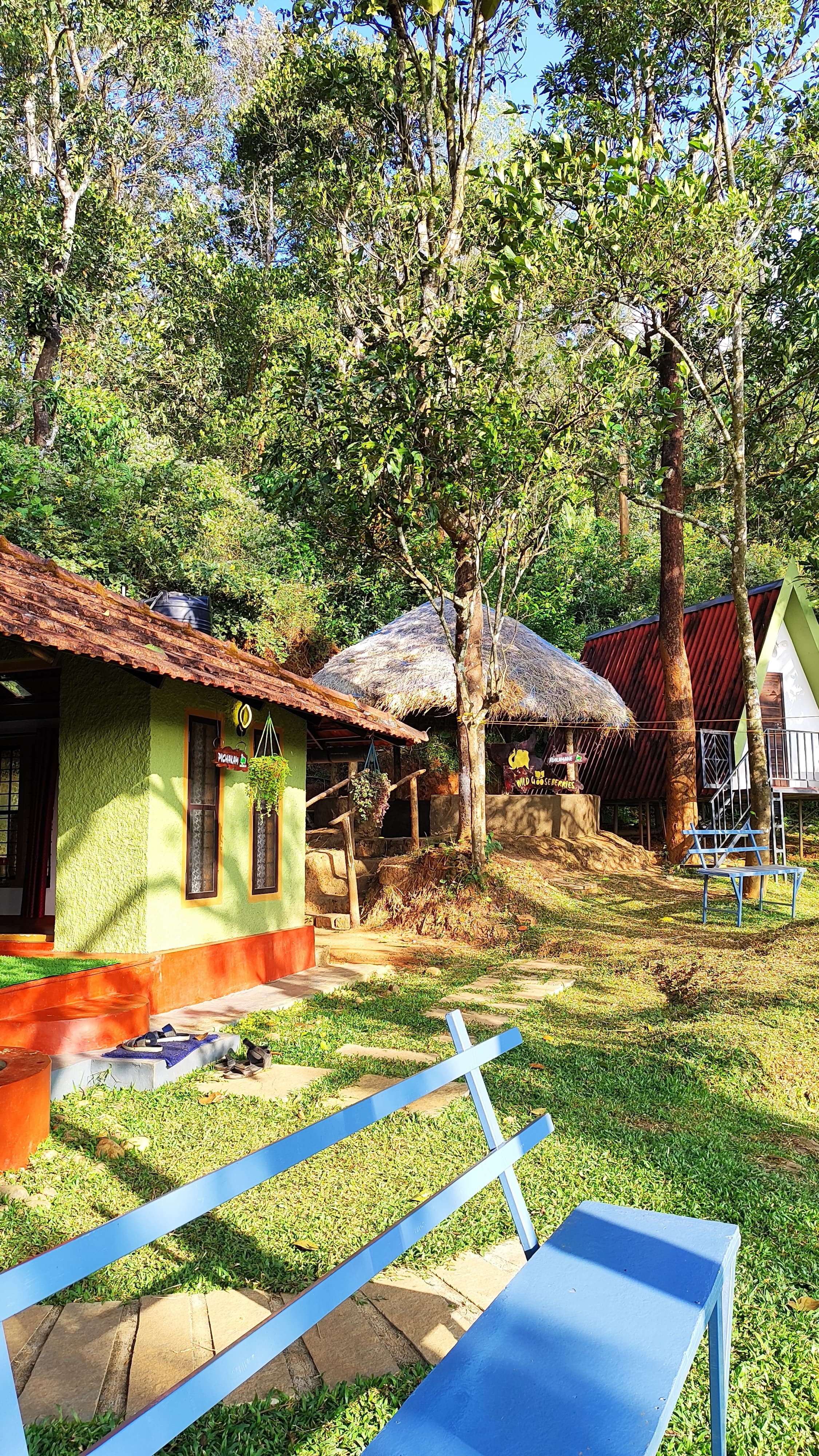 Green Cottage and Thatched Hut Area